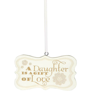 Daughter 3" x 1.75" Hanging Plaque