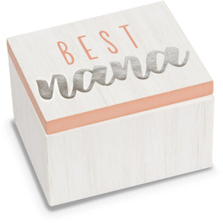 Nana 2.25" x 1.2" x 1.5" MDF Trinket Box