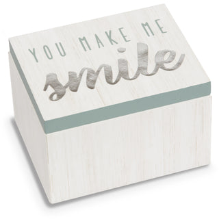 Smile 2.25" x 1.2" x 1.5" MDF Trinket Box