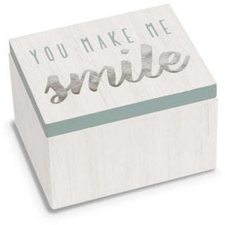 Smile 2.25" x 1.2" x 1.5" MDF Trinket Box