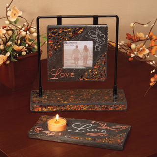 Love 7.5" x 3.5" Votive Holder