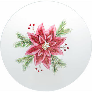 Poinsettia Candle Tray