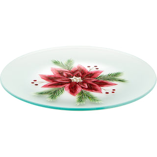 Poinsettia Candle Tray