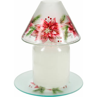 Poinsettia Candle Tray