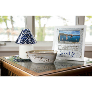 Blue Anchor Candle Tray