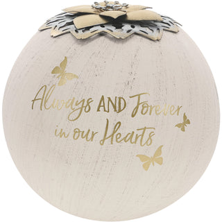 Always & Forever 5" Round Tealight Candle Holder