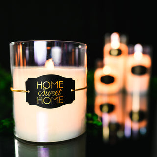 Home Sweet Home 6" Clear Luster Realistic Flame Candle