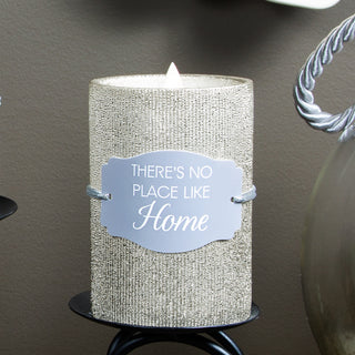 Home 4.75" Gold Glitter Realistic Flame Candle