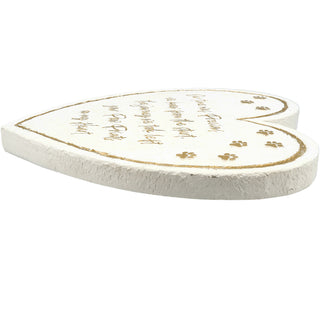 Pawprints 11" Heart Garden Stone