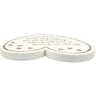 Pawprints 11" Heart Garden Stone