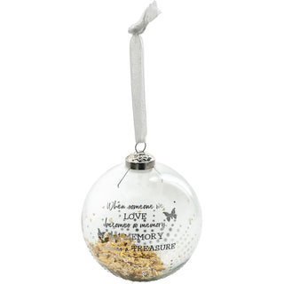 Treasured Memory 4" Glass Ornament