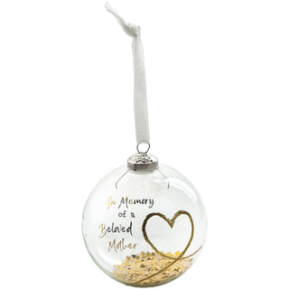 Beloved Mother 4" Glass Ornament