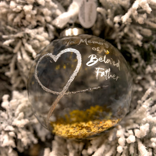 Beloved Father 4" Glass Ornament