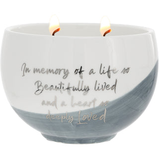 In Memory 15 oz 100% Soy Wax Candle Scent: Tranquility