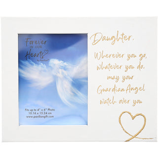 Daugther Guardian Angel Visor Memorial Photo Frame
(Holds 4" x 6" Photo)