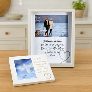 Daugther Guardian Angel Visor Memorial Photo Frame (Holds 4" x 6" Photo)