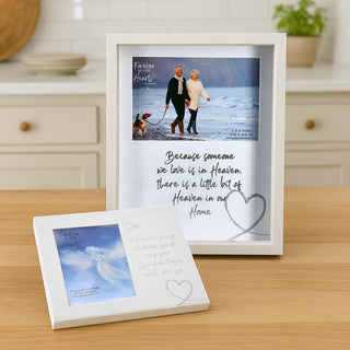 Son Guardian Angel Visor Memorial Photo Frame (Holds 4" x 6" Photo)