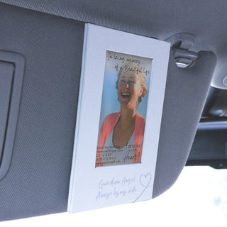 By My Side Visor Memorial Photo Frame with Magnet (Holds 2.5" x 4.25" Photo or Memorial Card)