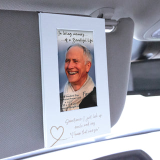 That Was You Visor Memorial Photo Frame with Magnet (Holds 2.5" x 4.25" Photo or Memorial Card)