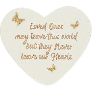 Loved Ones 3.5" x 3" Heart Memorial Stone