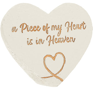My Heart 3.5" x 3" Heart Memorial Stone