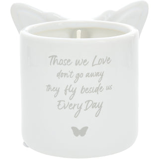 Beside Us 8 oz 100% Soy Wax Reveal Butterfly Candle Scent: Tranquility