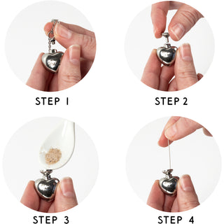 Hearts Adjustable Memorial Heart Necklace