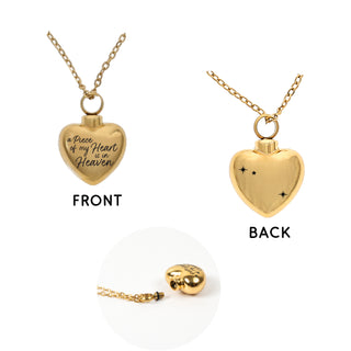 Heaven Adjustable Memorial Heart Necklace