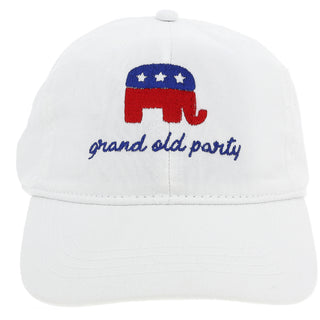 Grand Party White Adjustable Hat