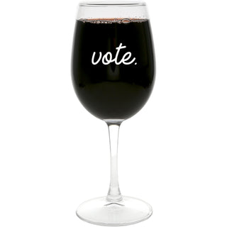 Vote. 12oz Stemmed Wine Glass