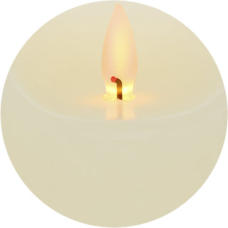 Ivory Candle 5" Realistic Flame LED Lit Candle