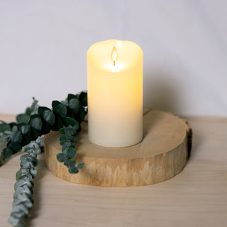 Ivory Candle 5" Realistic Flame LED Lit Candle