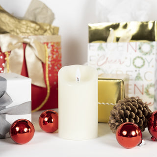 Ivory Candle 5" Realistic Flame LED Lit Candle