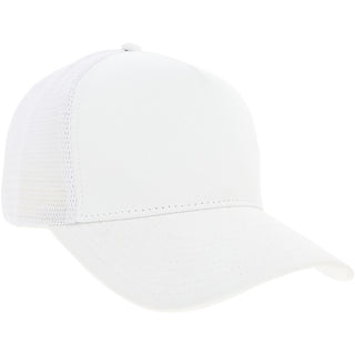 Blank White Mesh White Adjustable Hat