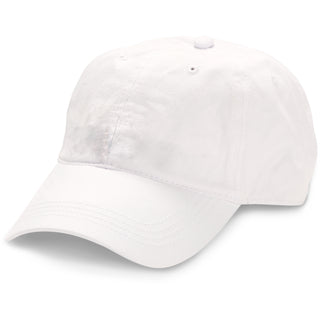 Blank White White Adjustable Hat