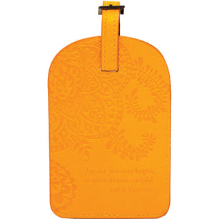 Marigold Gift Boxed Vegan Leather Luggage Tag